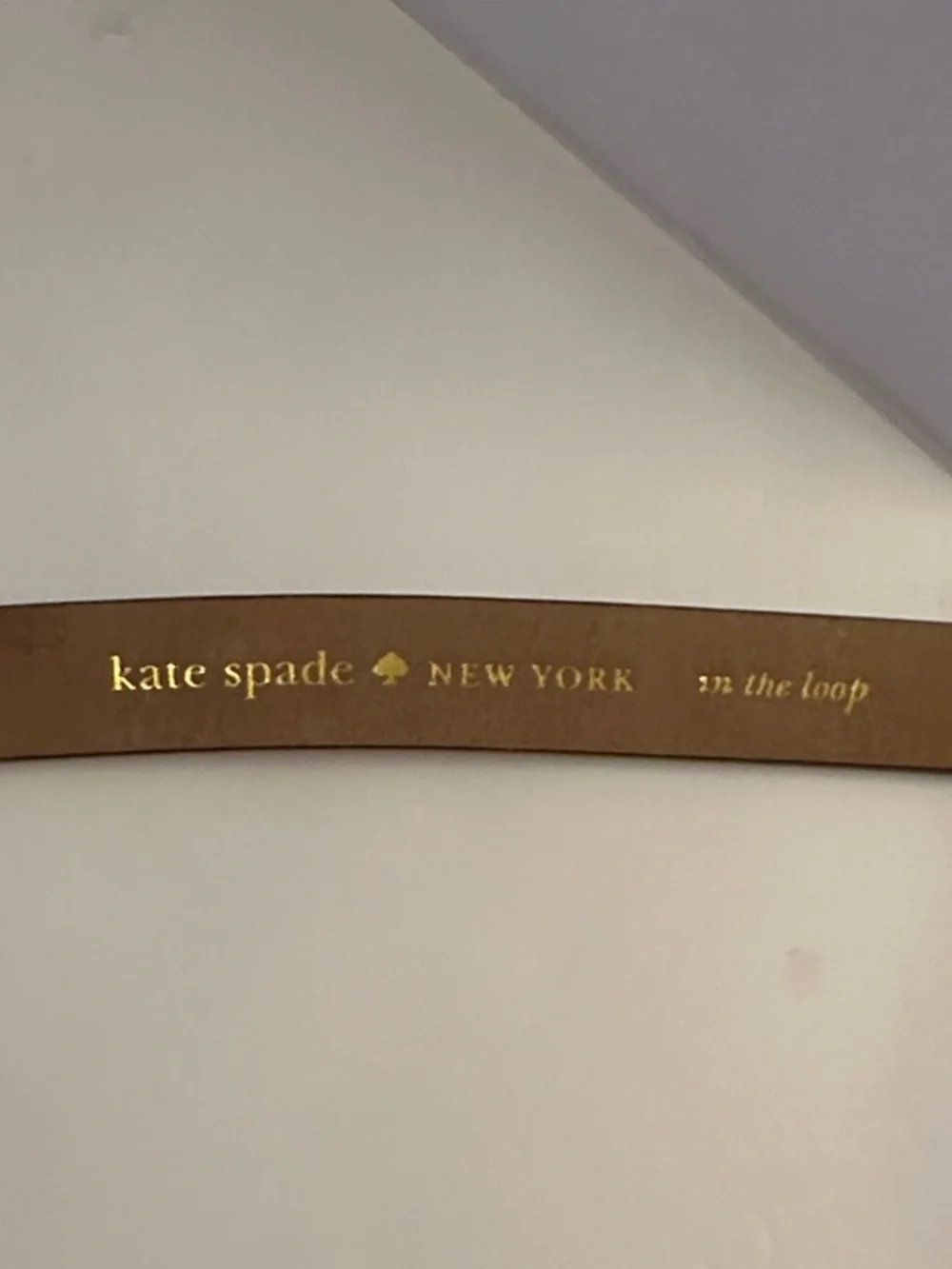 Kate Spade New York In The Loop Red Genuine Leather Bow Belt - Size Small